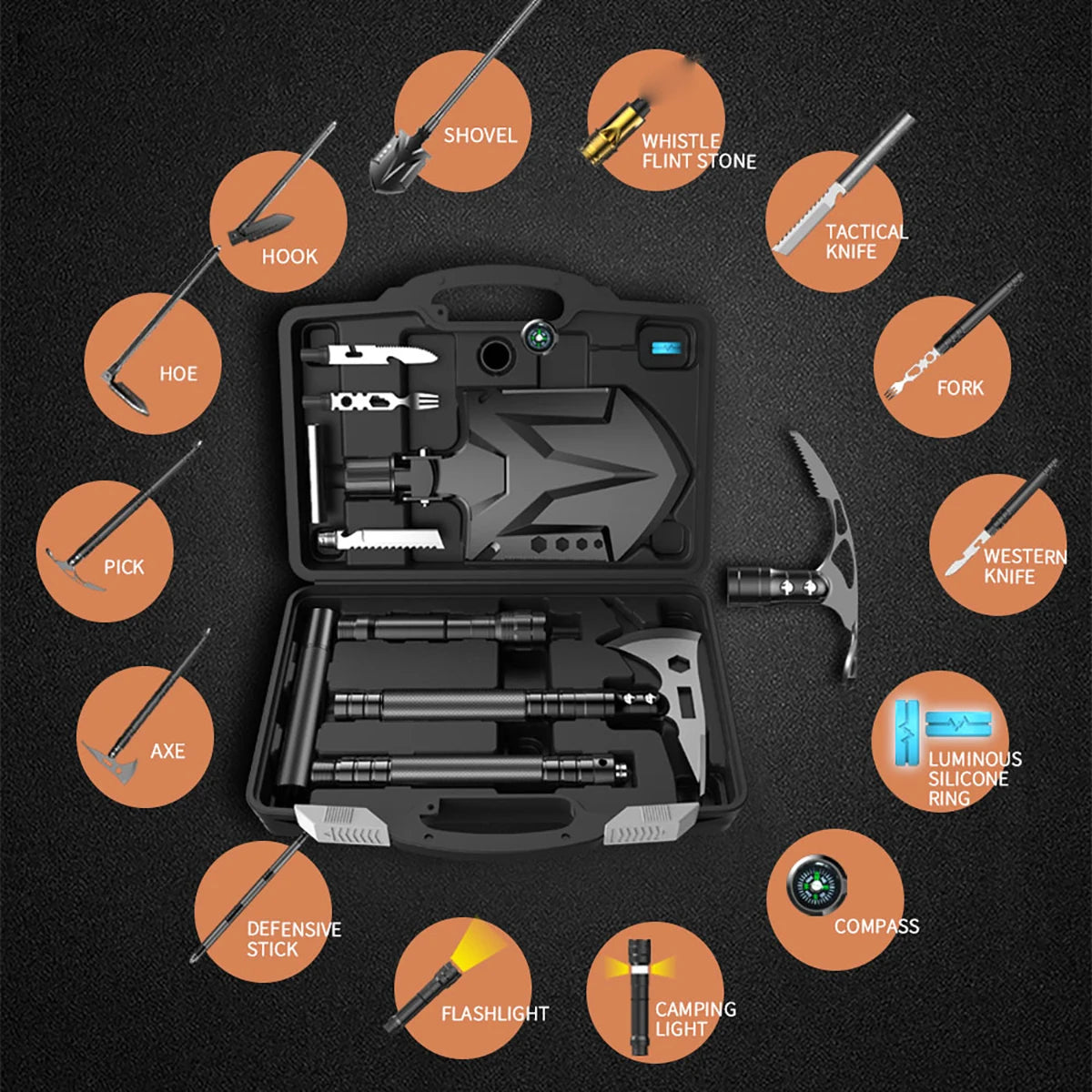 Outdoor Camping Survival Tool Sets Multitool Gear