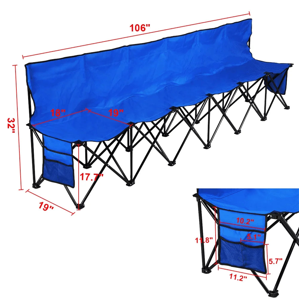 Portable 6 Person Bench