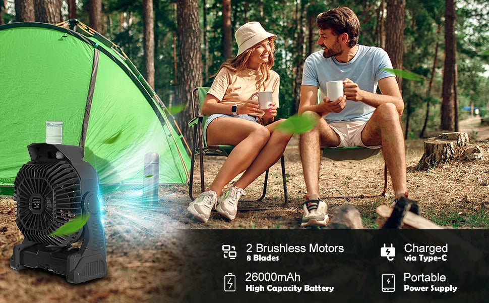Portable Water Misting Fans