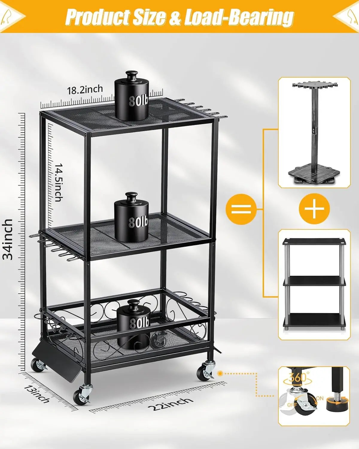 Fishing Rod Holder - Fishing Pole Rack for 10 Rods