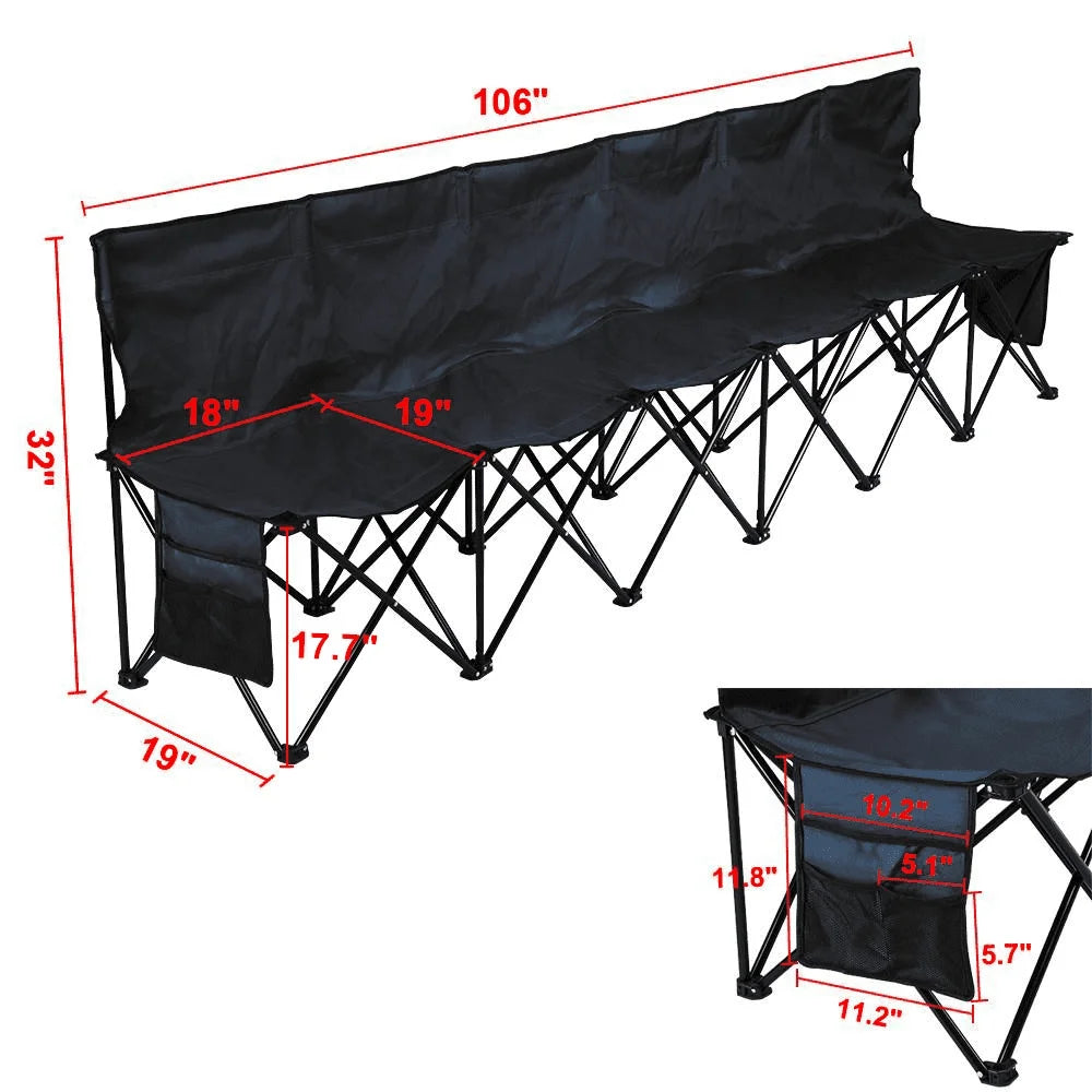 Portable 6 Person Bench