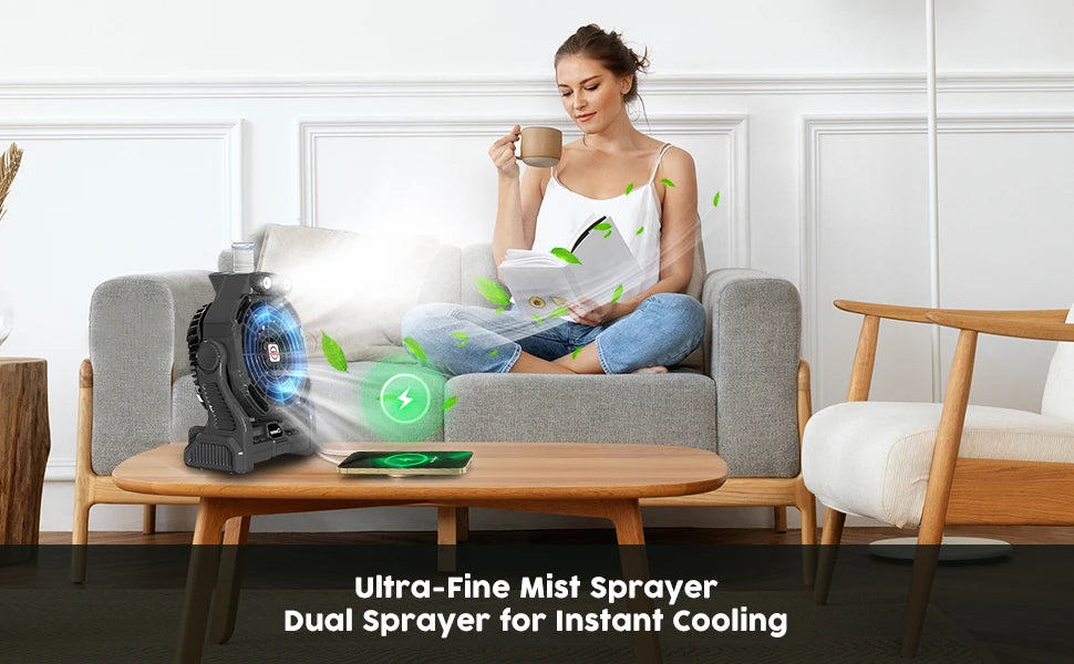 Portable Water Misting Fans