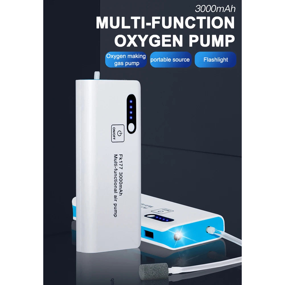 3000mAh Aquarium Oxygen Air Pump