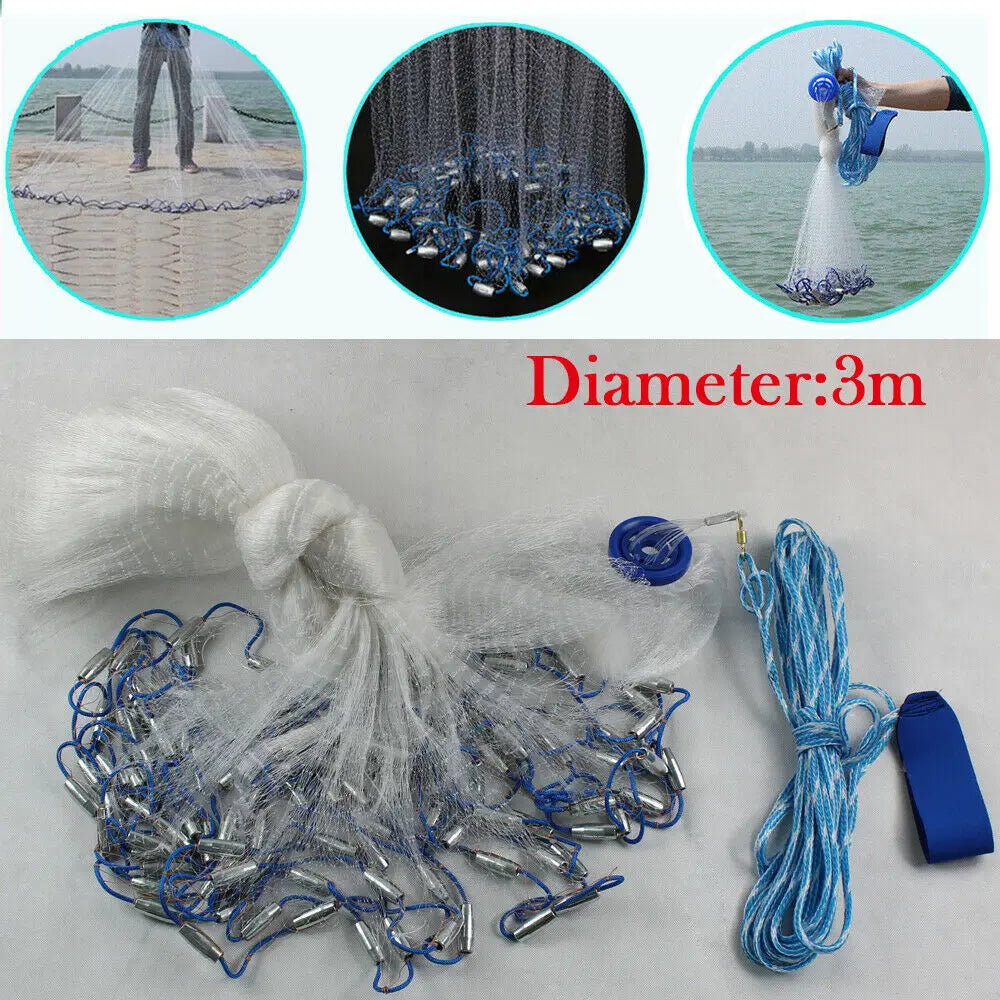 Fishing Net Cast Bait