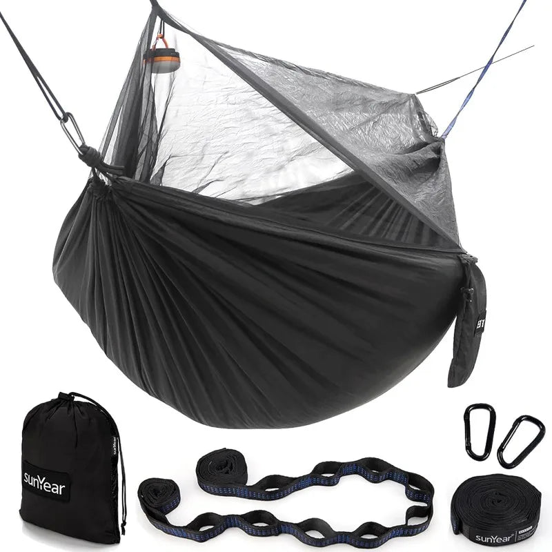 Hammock with Rain Fly Tarp and Net