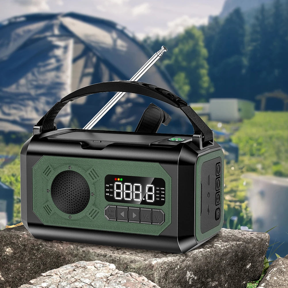 Radio Flashlight Power Bank for Outdoor Survival