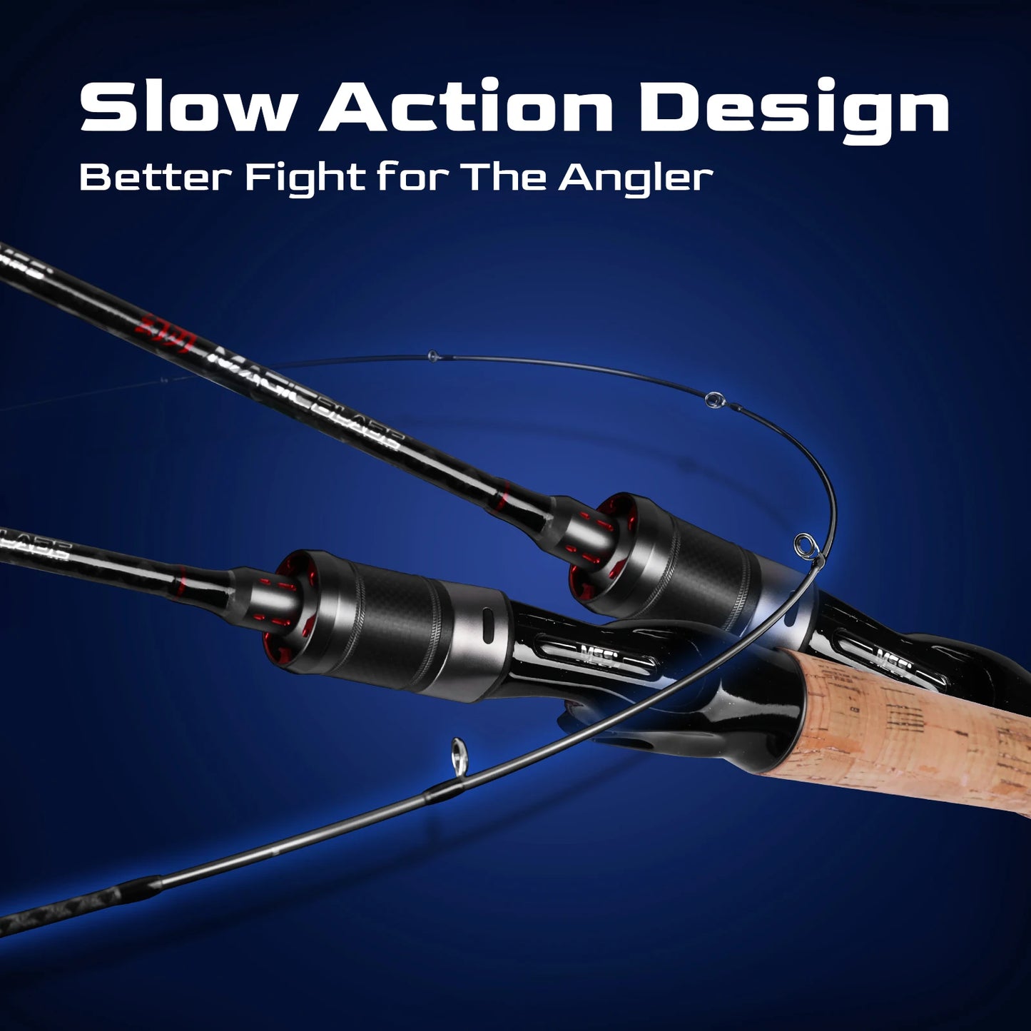 Ultralight Fishing Rod, Two-Piece Design