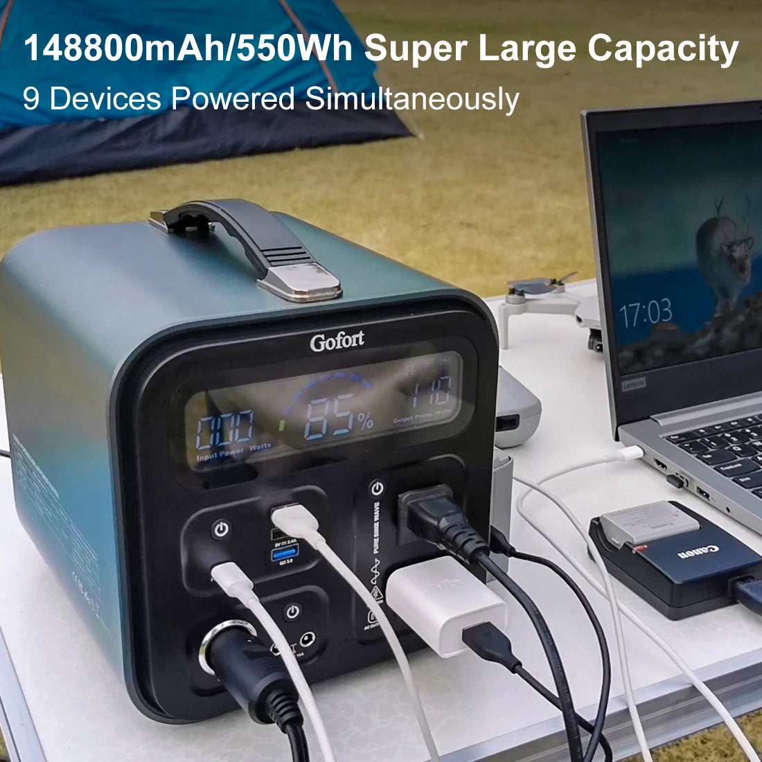 230V Portable Power Station 550Wh