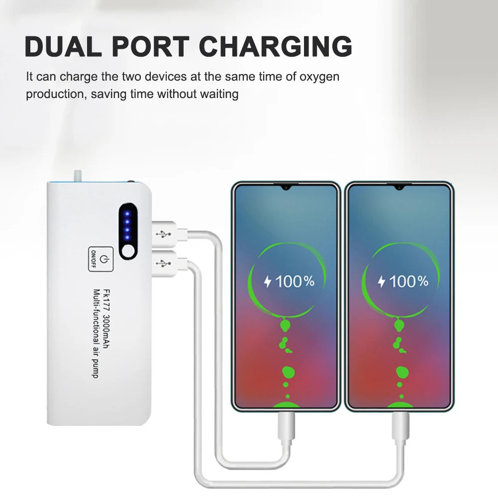 3000mAh Aquarium Oxygen Air Pump