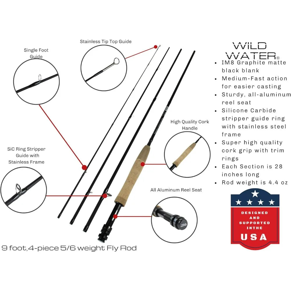 Deluxe Fly Fishing Combo Starter Kit