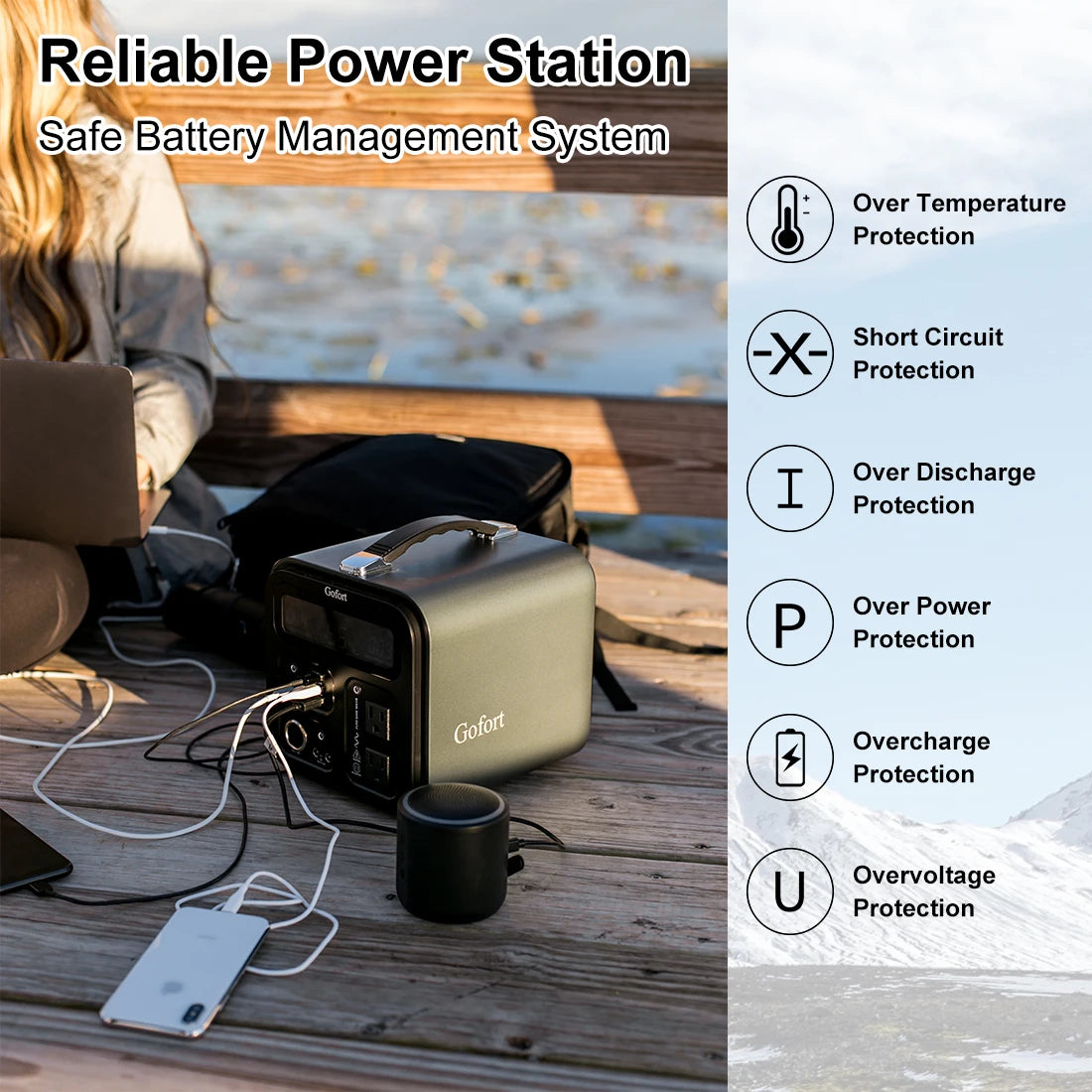 230V Portable Power Station 550Wh